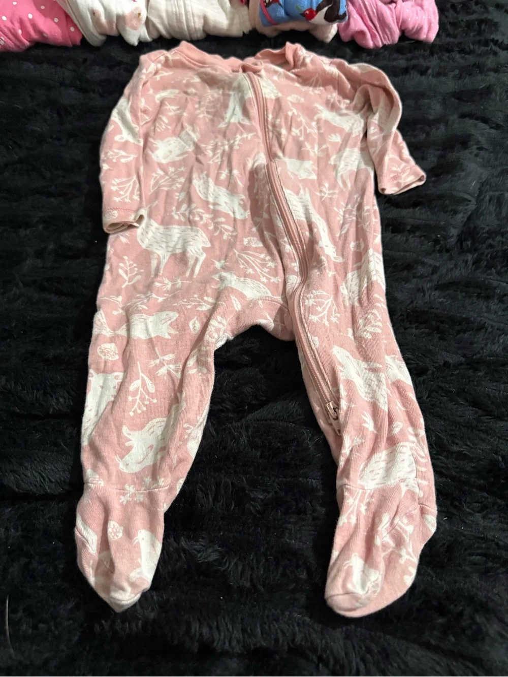 Carter's Assorted Girls' One-Piece Footies in Pink, Blue, Mint & Cream